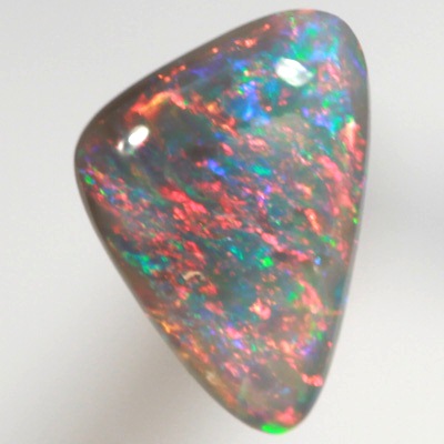 SOLID BLACK OPAL Sparkles of bright fire red always
